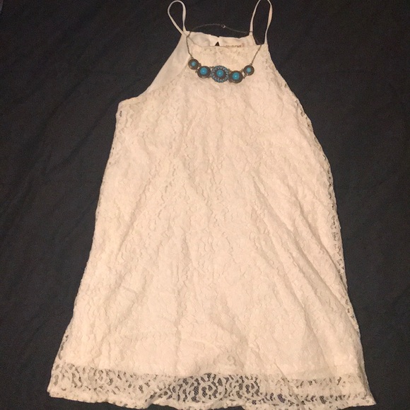 Francesca’s White lace dress size large - Picture 1 of 1